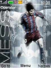 Messi tema screenshot