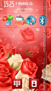 Capture d'écran Million Roses thème