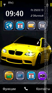 Capture d'écran BMW M3 thème