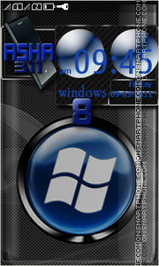 Capture d'écran Windows8 Asha thème