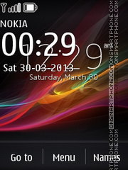 Xperia Z Digital theme screenshot