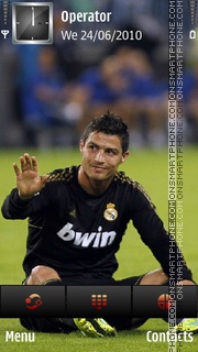 Capture d'écran Messi Ronaldo thème