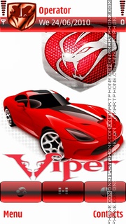 Capture d'écran Dodge Viper thème