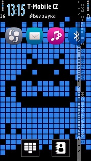 Скриншот темы Pixel Blue Style