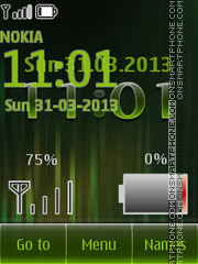 Capture d'écran Green Battery thème