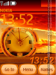 Orange Sea theme screenshot