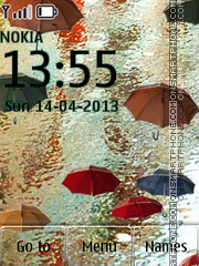 Animated Rain tema screenshot