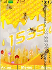  Bees and honey tema screenshot