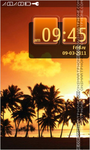 Sunset Evening theme screenshot