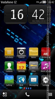Evo Blue theme screenshot