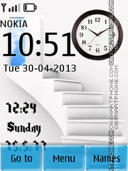 3d Stars Clock & Date theme screenshot