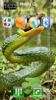Скриншот темы Green Snake 07
