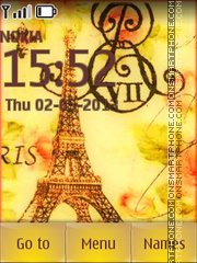 Скриншот темы Eiffel Tower Tour