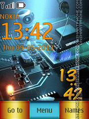 Techno Abstract tema screenshot