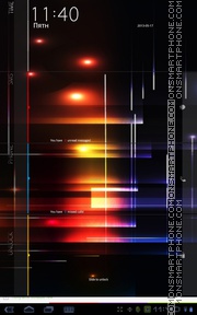 Abstract Design Lights theme screenshot