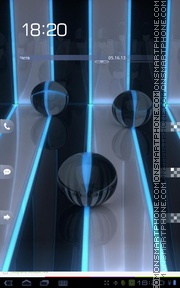3D Spheres 01 tema screenshot