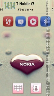 Nokia Heart theme screenshot