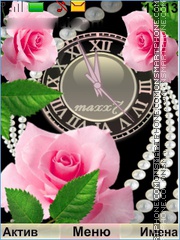 Roses and pearls theme screenshot