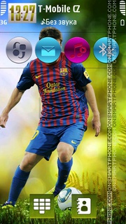 Messi Green HD v5 theme screenshot