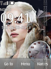 Capture d'écran Daenerys Targaryen thème