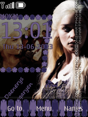 Capture d'écran Daenerys Targaryen thème