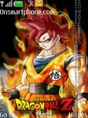 Скриншот темы Goku Sayajin God