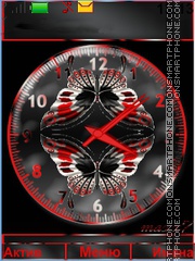 Clock.Butterflies tema screenshot