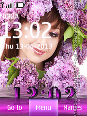 Lilac paradise theme screenshot