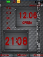 Clock Nokia es el tema de pantalla