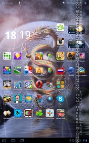 Water Dragon 01 theme screenshot
