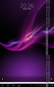 Xperia Purple tema screenshot