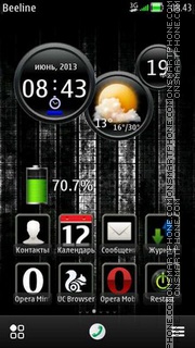 Black X tema screenshot