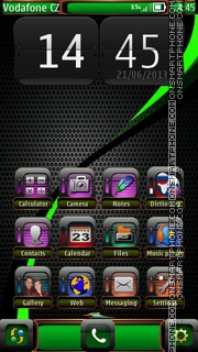 Green Carbon theme screenshot