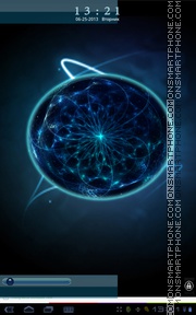 HD Blue Galaxy theme screenshot