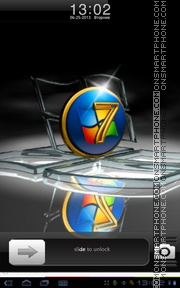 Capture d'écran Windows 7 GO Locker Iphone thème