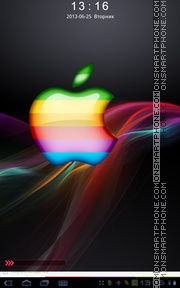 HD Xperia Apple theme screenshot