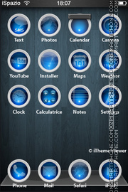 Orbs of the Blue theme screenshot