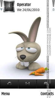 3d Rabbit es el tema de pantalla