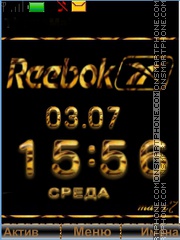 Capture d'écran Reebok thème