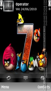 Angry Bird theme screenshot