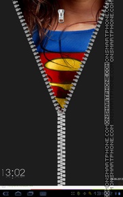 Superman Zipper Metro UI theme screenshot
