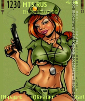Army Girl Theme-Screenshot