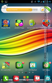 Android Theme 3d Icons theme screenshot