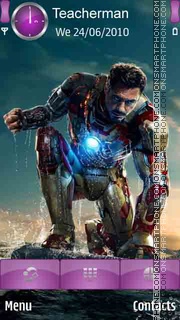 Capture d'écran Iron Man 3 thème