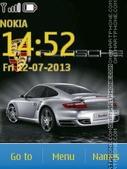 Capture d'écran Porsche thème