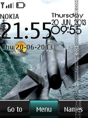 Скриншот темы F-35 Lightning Jet Live Digital