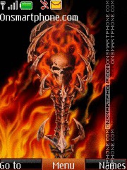 Flamed Skull 01 es el tema de pantalla