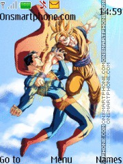 Capture d'écran Goku vs Superman thème