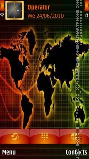 Capture d'écran World Map thème