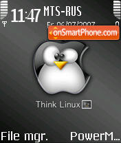 Скриншот темы Think Linux